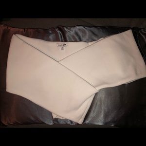 Cropped White Overlap Top